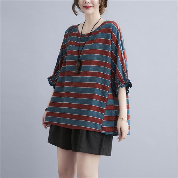 women's t-shirt oversize summer thin women t shirts plus size 4xl 5xl 6xl loose cotton linen tee female big striped shirt tees, White
women's t-shirt oversize summer thin women t shirts plus size 4xl 5xl 6xl loose cotton linen tee female big striped shirt tees, White