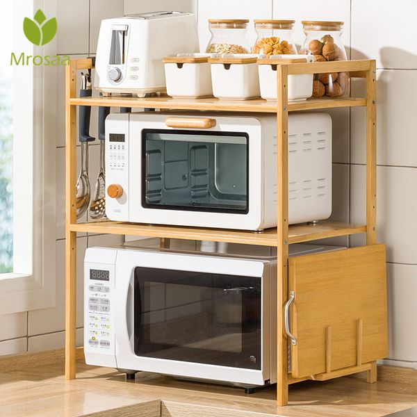 2-Tier Bamboo Microwave Shef Height Adjustabe Rack Kitchen Shef Spice Organizer Kitchen Storage Rack Kitchenware Hoder
2-Tier Bamboo Microwave Shef Height Adjustabe Rack Kitchen Shef Spice Organizer Kitchen Storage Rack Kitchenware Hoder