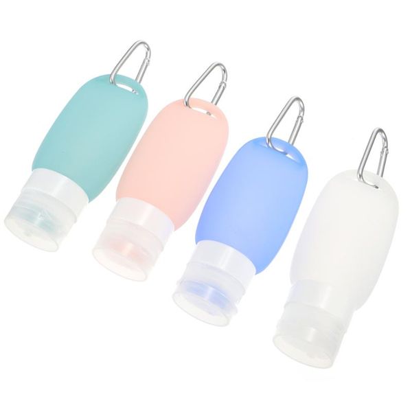 storage bottles & jars 4pcs portable empty bottle lotion makeup containers with carabiners
storage bottles & jars 4pcs portable empty bottle lotion makeup containers with carabiners