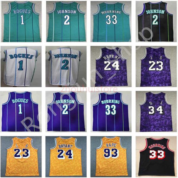 mitchell and ness retro stitched basketball alonzo mourning 33 tyrone bogues 1 larry johnson 2 purple green white vintagenba's jerseys, Black
mitchell and ness retro stitched basketball alonzo mourning 33 tyrone bogues 1 larry johnson 2 purple green white vintagenba's jerseys, Black