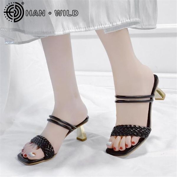 sandals square toe women heels ladies pumps casual beach slides high heel shoes female weave summer mules, Black
sandals square toe women heels ladies pumps casual beach slides high heel shoes female weave summer mules, Black