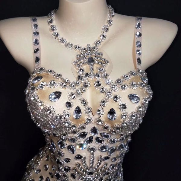 women bright silver rhinestones bodysuit big stones birthday celebrate evening outfit nightclub singer dancer show bodysuit, Black;red
women bright silver rhinestones bodysuit big stones birthday celebrate evening outfit nightclub singer dancer show bodysuit, Black;red