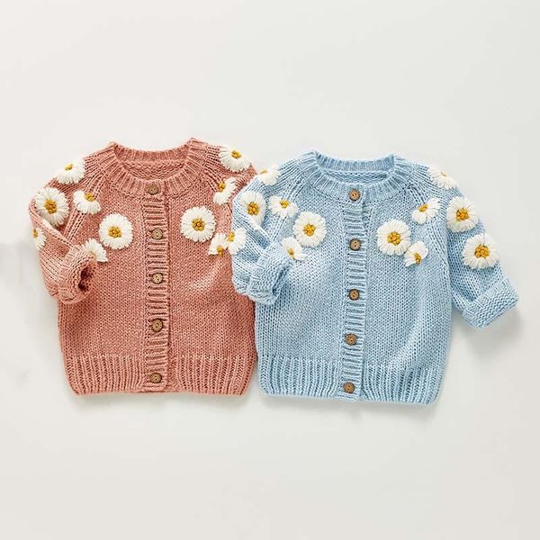 pullover autumn born girls cardigan sweater coat infant long sleeve daisy flower toddler baby girl clothes embroidered coats, Blue
pullover autumn born girls cardigan sweater coat infant long sleeve daisy flower toddler baby girl clothes embroidered coats, Blue