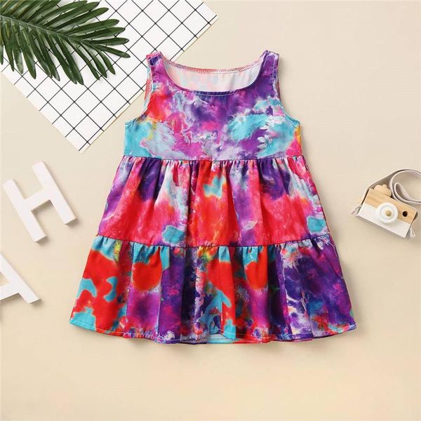 girl's dresses girls kids summer sleeveless vest rainbow tie dye colorful princess dress children holiday party beach bohemia sundress, Red;yellow
girl's dresses girls kids summer sleeveless vest rainbow tie dye colorful princess dress children holiday party beach bohemia sundress, Red;yellow