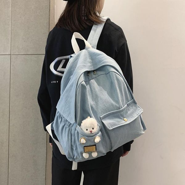 backpack vintage book bag washing denim retro port wind fashion harajuku large capacity student travel
backpack vintage book bag washing denim retro port wind fashion harajuku large capacity student travel