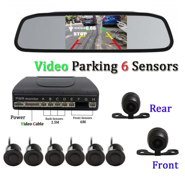 car rear view cameras& parking sensors visual 6 radar bibi alarm parktronic with front rearview camera 4.3"car mirror monitor for all 7
car rear view cameras& parking sensors visual 6 radar bibi alarm parktronic with front rearview camera 4.3"car mirror monitor for all 7