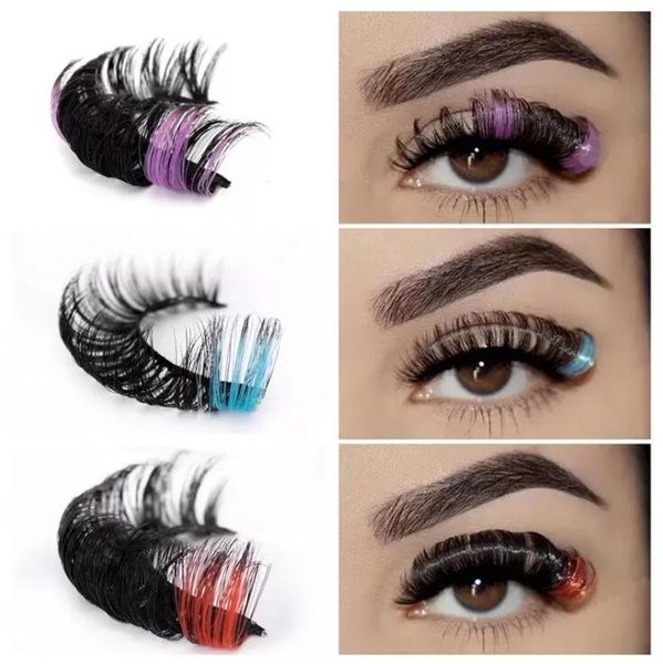 colorful false eyelashes two-color d durl fuax mink lashes thick dramatic 3d mink colored eye lash for cosplay party eyes makeup extension
colorful false eyelashes two-color d durl fuax mink lashes thick dramatic 3d mink colored eye lash for cosplay party eyes makeup extension