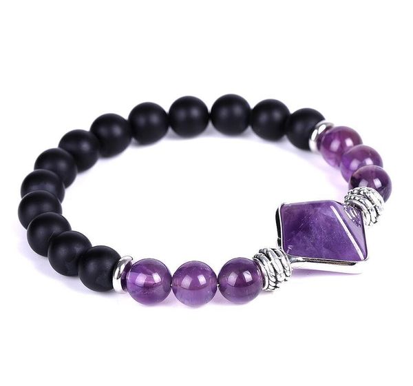 chakra natural stone pyramid bracelet amethyst tiger eye rose quartz bead strand bracelets for women men fashion jewelry will and sandy, Black
chakra natural stone pyramid bracelet amethyst tiger eye rose quartz bead strand bracelets for women men fashion jewelry will and sandy, Black