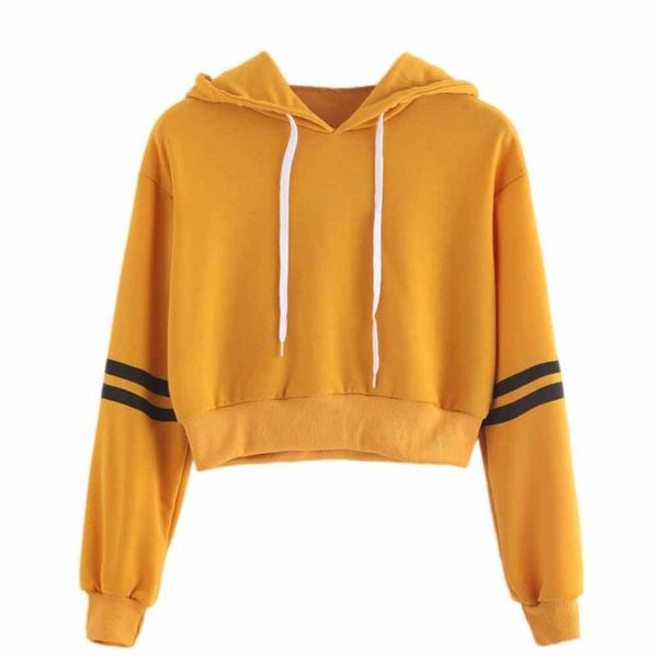 women's hoodies & sweatshirts 2021 women varsity-striped drawstring crop hoodie sweatshirt jumper pullover solid, Black
women's hoodies & sweatshirts 2021 women varsity-striped drawstring crop hoodie sweatshirt jumper pullover solid, Black