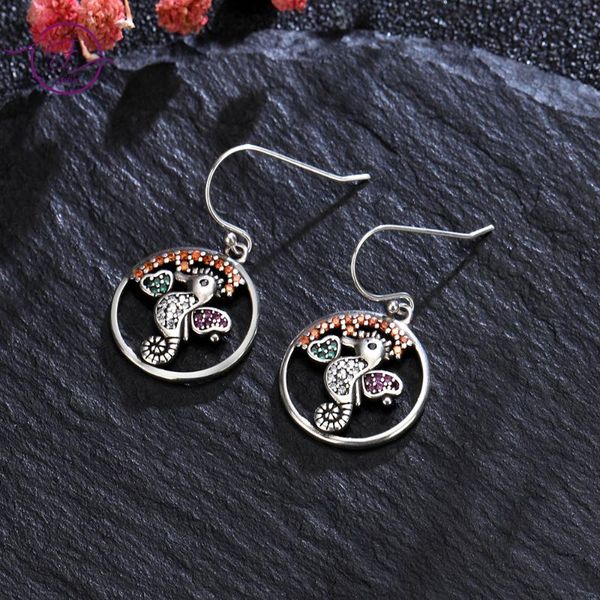 dangle & chandelier color zircon seahorse earrings 925 sterling silver round drop cute luxury fine jewelry for women gift
dangle & chandelier color zircon seahorse earrings 925 sterling silver round drop cute luxury fine jewelry for women gift