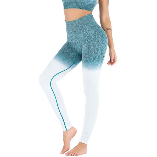 yoga outfits women gradient color high waist seamless tight fitness trousers hip exercise nine pants, White;red
yoga outfits women gradient color high waist seamless tight fitness trousers hip exercise nine pants, White;red