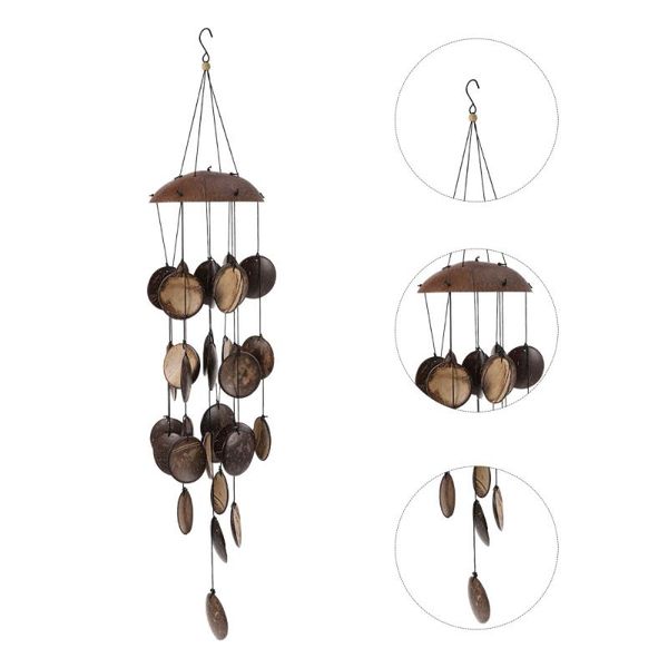decorative objects & figurines 1pc coconut shell wind chime pendant hanging bell garden decor
decorative objects & figurines 1pc coconut shell wind chime pendant hanging bell garden decor