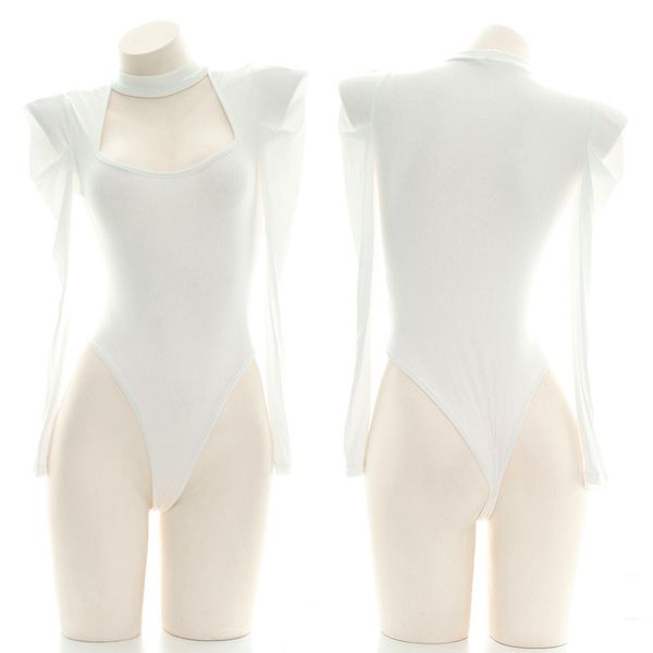 sexyy white modal hollow out chest women bodysuit splicing long sleeve japanese anime jumpsuit student roly play costume new, Red;black
sexyy white modal hollow out chest women bodysuit splicing long sleeve japanese anime jumpsuit student roly play costume new, Red;black