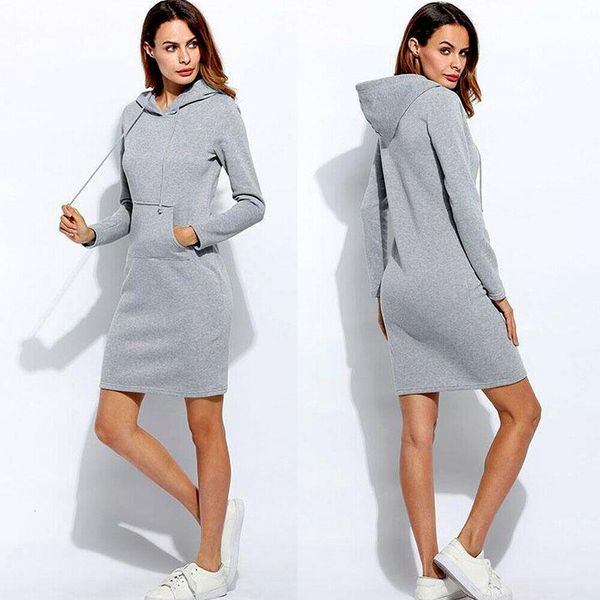 brand new women sweatshirt hooded hoodies long sleeve solid sweatshirts casual sweatshirt pullover jumper long mini dress, Black
brand new women sweatshirt hooded hoodies long sleeve solid sweatshirts casual sweatshirt pullover jumper long mini dress, Black