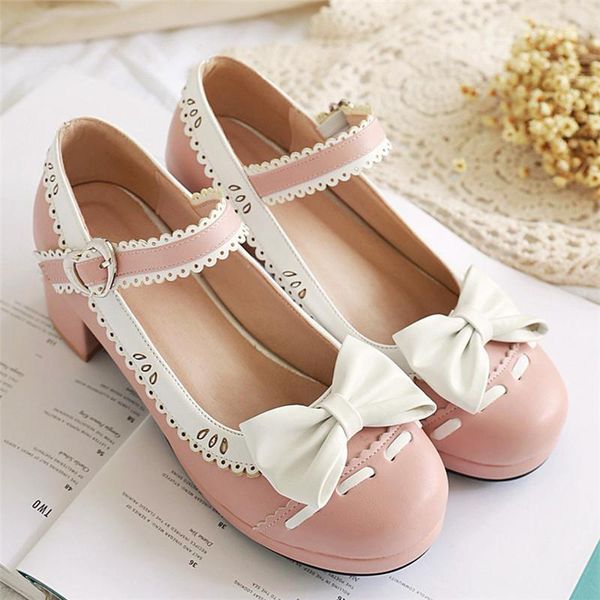 dress shoes pink lolita mary jane for women high heel platform pumps block bow ladies cute black japanese sweet 41 42 
dress shoes pink lolita mary jane for women high heel platform pumps block bow ladies cute black japanese sweet 41 42