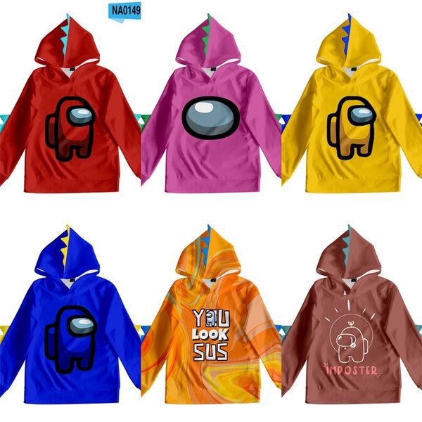 among us pullover hoodies cartoon sweater boys hoodie kids baby coats jackets hoody fashion children clothes dinosaur plush hats h251mvl, Black
among us pullover hoodies cartoon sweater boys hoodie kids baby coats jackets hoody fashion children clothes dinosaur plush hats h251mvl, Black