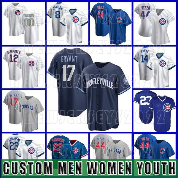 17 kris bryant custom chicago anthony rizzo 9 javier baez cubs navy 2021 city connect baseball jersey ryne sandberg willson contreras jason, Blue;black
17 kris bryant custom chicago anthony rizzo 9 javier baez cubs navy 2021 city connect baseball jersey ryne sandberg willson contreras jason, Blue;black