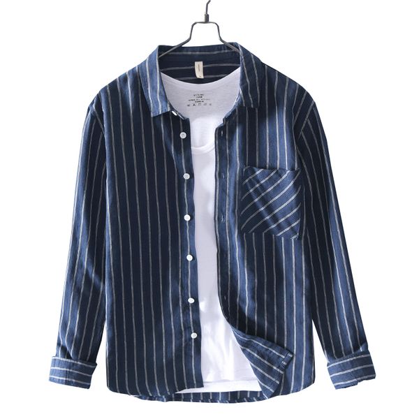 2021 new dos do algodo e linho listrado casuais camisa longa-camisa de mangas compridas outono para homens moda tarja camisas masculino loy9, White
2021 new dos do algodo e linho listrado casuais camisa longa-camisa de mangas compridas outono para homens moda tarja camisas masculino loy9, White