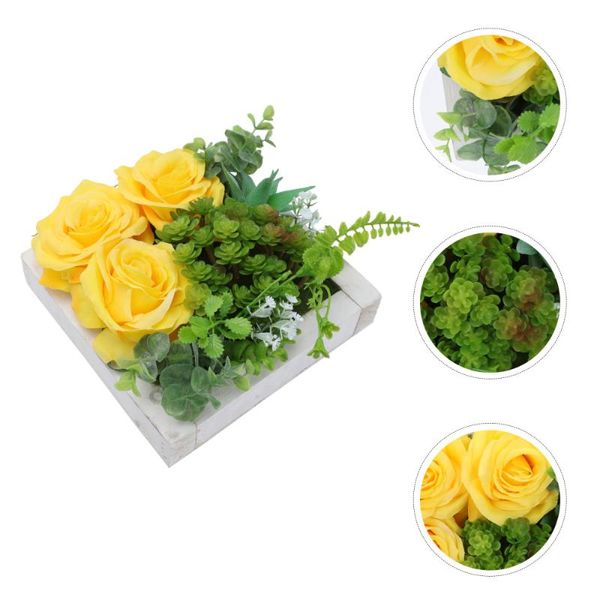 decorative flowers & wreaths 1pc artificial rose plant wall art decor 3d living room hanging (yellow)
decorative flowers & wreaths 1pc artificial rose plant wall art decor 3d living room hanging (yellow)