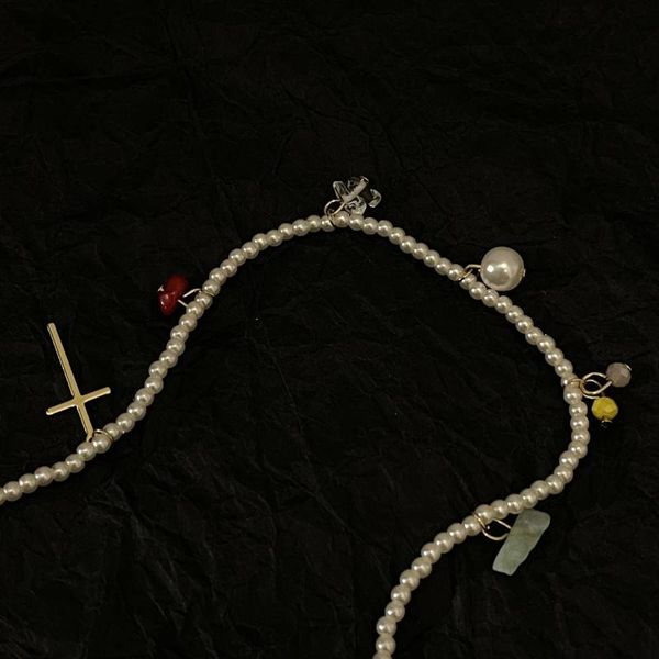 chokers korean imitation pearl cross clavicle chain necklaces for women metal vintage y2k choker necklace 90s style aesthetics friends, Golden;silver
chokers korean imitation pearl cross clavicle chain necklaces for women metal vintage y2k choker necklace 90s style aesthetics friends, Golden;silver