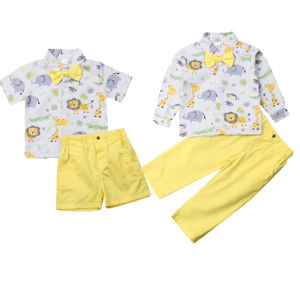 1-6y toddler kids baby boy gentleman clothes sets cartoon print shirt shorts pants formal outfit, White
1-6y toddler kids baby boy gentleman clothes sets cartoon print shirt shorts pants formal outfit, White