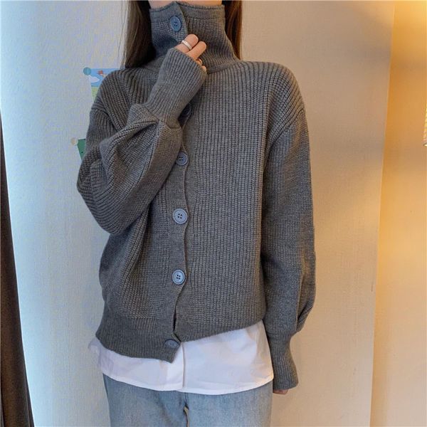 chic 2021 new solid elegant women korean fashion cardigans knitted lapel ladies autumn women's clothing winter sweaters l6si, White;black
chic 2021 new solid elegant women korean fashion cardigans knitted lapel ladies autumn women's clothing winter sweaters l6si, White;black