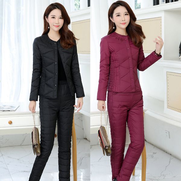 down jacket winter short thick and suit pants of two women's garments t8 fret, Blue
down jacket winter short thick and suit pants of two women's garments t8 fret, Blue