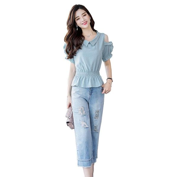 women's tracksuits 2021 summer comfortable elegant simple wild color personality eighth pants set, Gray
women's tracksuits 2021 summer comfortable elegant simple wild color personality eighth pants set, Gray