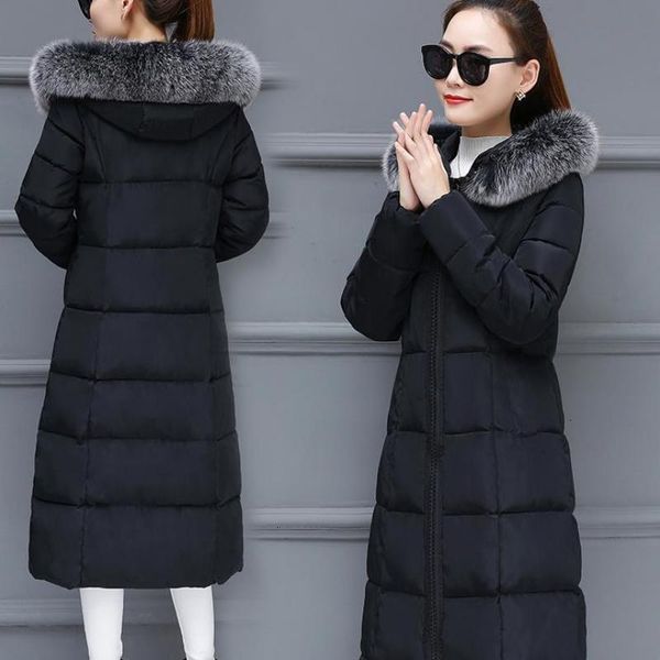 2021 women hooded warm coats winter jackets big fur collar hats long parka cotton padded jacket female womens wadded plus size, Black
2021 women hooded warm coats winter jackets big fur collar hats long parka cotton padded jacket female womens wadded plus size, Black