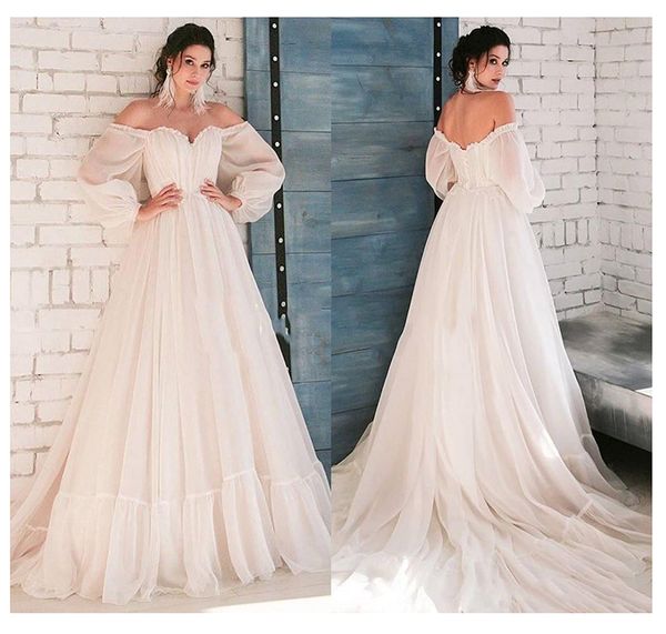 2021 new fashion boho ivory a-line appliques sleeves bride ruffles wedding gown rira, White
2021 new fashion boho ivory a-line appliques sleeves bride ruffles wedding gown rira, White