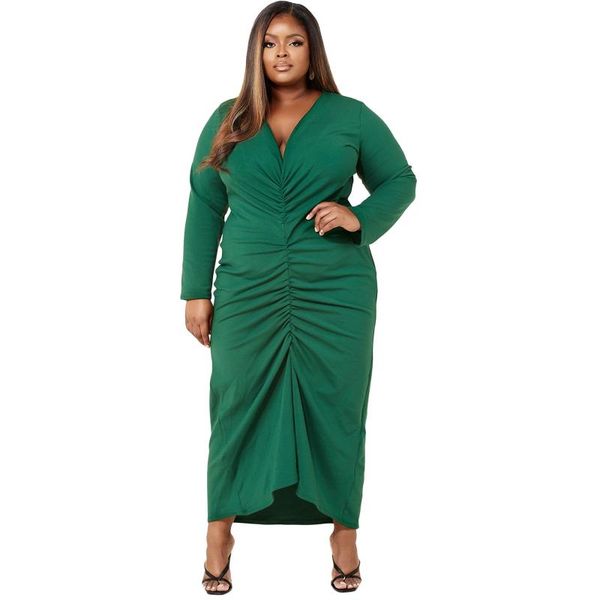 plus size dresses sylph for women party 2021 fashion solid v-neck long sleeve maxi dress casual shirring vestidos, Black
plus size dresses sylph for women party 2021 fashion solid v-neck long sleeve maxi dress casual shirring vestidos, Black