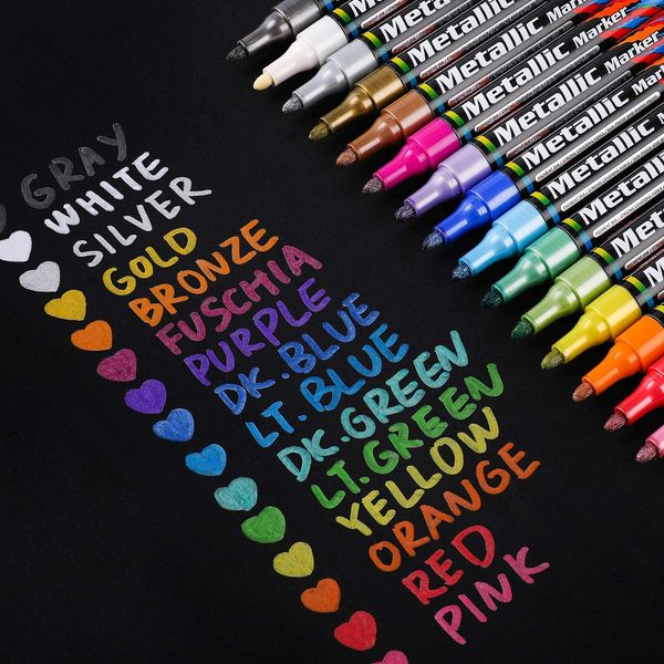 1pcs 3mm Colored Metallic Paint Markers Birthday Gift Card album Silver Gold White Marker
1pcs 3mm Colored Metallic Paint Markers Birthday Gift Card album Silver Gold White Marker