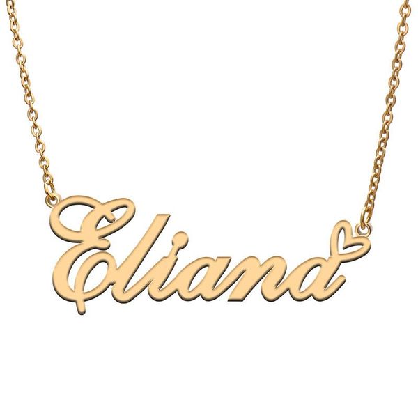 pendant necklaces love heart eliana name necklace for women stainless steel gold & silver nameplate femme mother child girls gift
pendant necklaces love heart eliana name necklace for women stainless steel gold & silver nameplate femme mother child girls gift