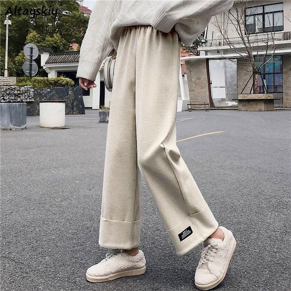 women's pants & capris ankle-length women simple trendy warm thicker teens korean style daily all-match large size 3xl loose female ela, Black;white
women's pants & capris ankle-length women simple trendy warm thicker teens korean style daily all-match large size 3xl loose female ela, Black;white