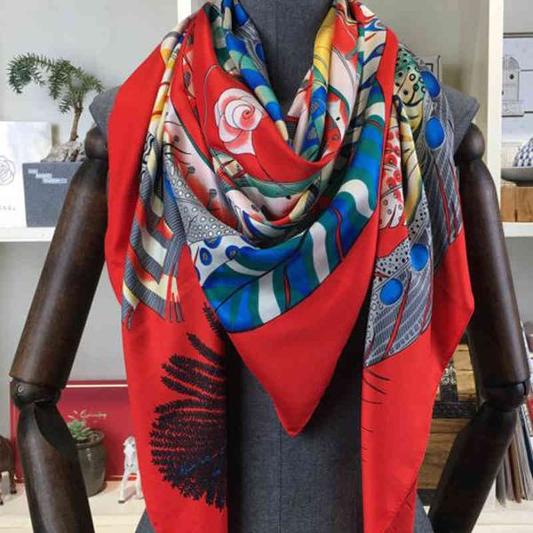 130*130cm twill silk cartoon square scarf hijab women bandana shawls luxury brand foulard scarves wraps for ladies echarpe, Blue;gray
130*130cm twill silk cartoon square scarf hijab women bandana shawls luxury brand foulard scarves wraps for ladies echarpe, Blue;gray