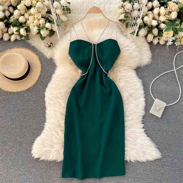 fashion women thin chain package hip dress lady sleeveless solid color elegant korean vestidos de mujer r589 210527, Black;gray
fashion women thin chain package hip dress lady sleeveless solid color elegant korean vestidos de mujer r589 210527, Black;gray