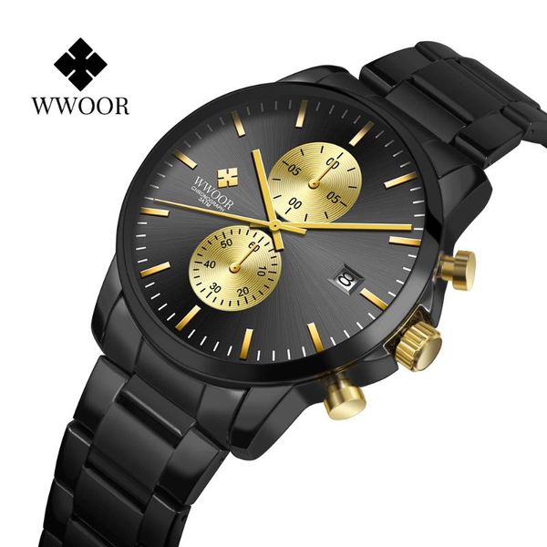 wristwatches wwoor men's watches 50m waterproof sports chronograph stainless steel quartz wristwatch men 2021 relogio masculino, Slivery;brown
wristwatches wwoor men's watches 50m waterproof sports chronograph stainless steel quartz wristwatch men 2021 relogio masculino, Slivery;brown
