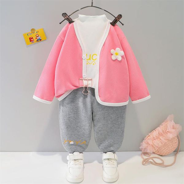 clothing sets hylkidhuose baby girls flowers coats t shirt pants autumn children infant cotton clothes outfit kids sportswear, White
clothing sets hylkidhuose baby girls flowers coats t shirt pants autumn children infant cotton clothes outfit kids sportswear, White