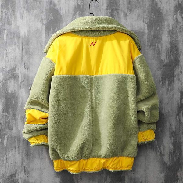 new 2021 lamb veet zipper men's winter coat thick color match high street oversize casual lapel windbreaker couple bomber jacket nqew, Black;brown
new 2021 lamb veet zipper men's winter coat thick color match high street oversize casual lapel windbreaker couple bomber jacket nqew, Black;brown