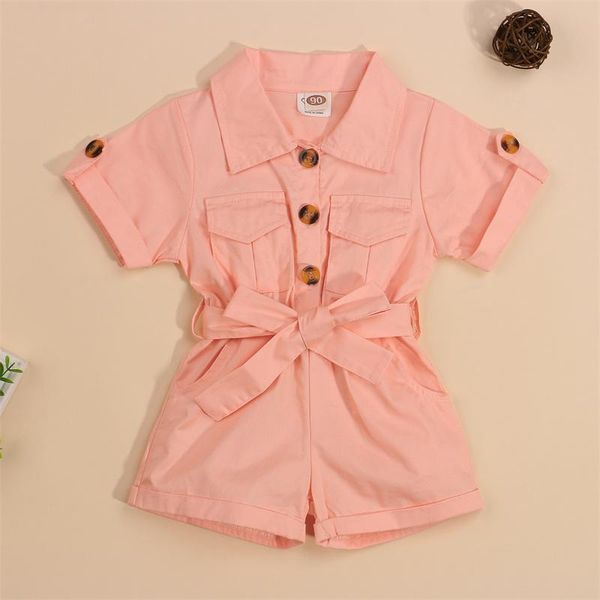 jumpsuits baby girl lapel jumpsuit, short sleeve solid color belted 1-pcs cotton romper shortalls clothes, Blue
jumpsuits baby girl lapel jumpsuit, short sleeve solid color belted 1-pcs cotton romper shortalls clothes, Blue