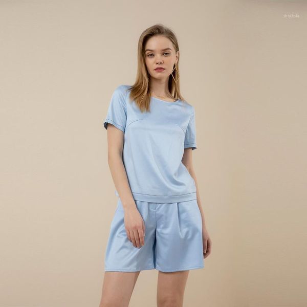 spring and summer solid color simple short-sleeved t-shirt fashion casual shorts two-piece set women's tracksuits, Gray
spring and summer solid color simple short-sleeved t-shirt fashion casual shorts two-piece set women's tracksuits, Gray
