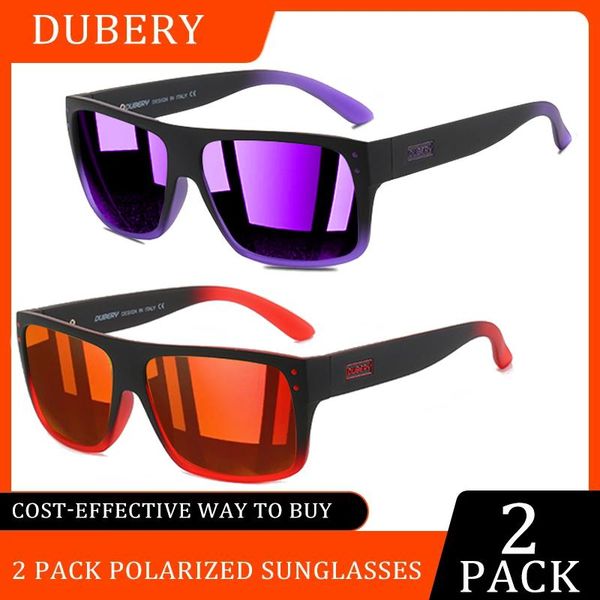 sunglasses dubery brand 2pack men's fashion polarized square glasses frame gradient temples outdoor casual style, White;black
sunglasses dubery brand 2pack men's fashion polarized square glasses frame gradient temples outdoor casual style, White;black