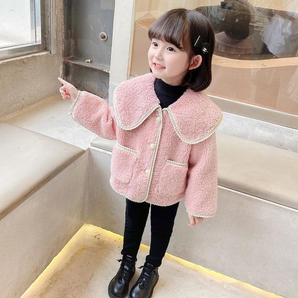 jackets autumn and winter thickening girls lapel small fragrant wind wool sweater coat middle children sweet fur, Blue;gray
jackets autumn and winter thickening girls lapel small fragrant wind wool sweater coat middle children sweet fur, Blue;gray