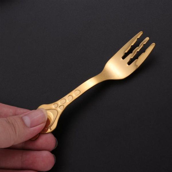 forks baby cartoon giraffe stainless steel spoon children dinner tableware (golden)
forks baby cartoon giraffe stainless steel spoon children dinner tableware (golden)