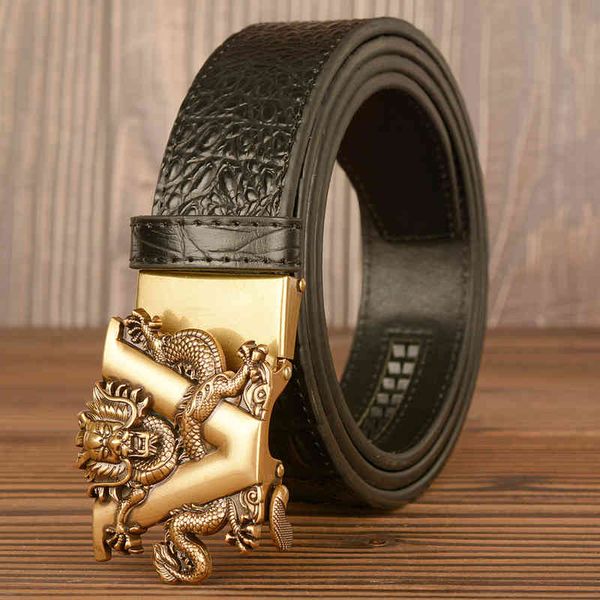belts v-dragon automatic buckle cowhide crocodile personalized men's real youth fashion, Black;brown
belts v-dragon automatic buckle cowhide crocodile personalized men's real youth fashion, Black;brown