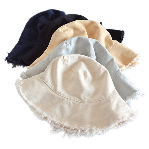 wide brim hats harajuku fisherman's hat, hip hop burr, outdoor fishing, Blue;gray