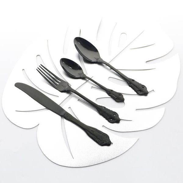 flatware sets vintage 24pcs black cutlery set knives forks spoon 304 stainless steel dinnerware kitchen dinner tableware
flatware sets vintage 24pcs black cutlery set knives forks spoon 304 stainless steel dinnerware kitchen dinner tableware