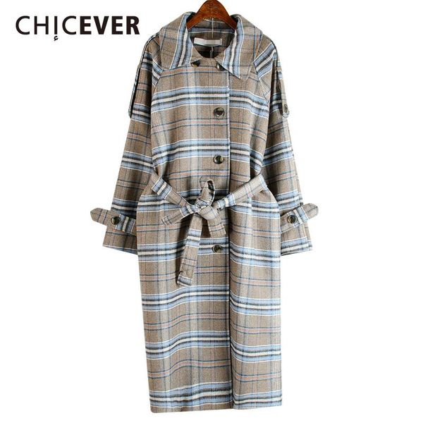women's wool & blends chicever vintage tweed coats for women lapel long sleeve high waist lace up plaid hit color oversized trench fema, Black
women's wool & blends chicever vintage tweed coats for women lapel long sleeve high waist lace up plaid hit color oversized trench fema, Black
