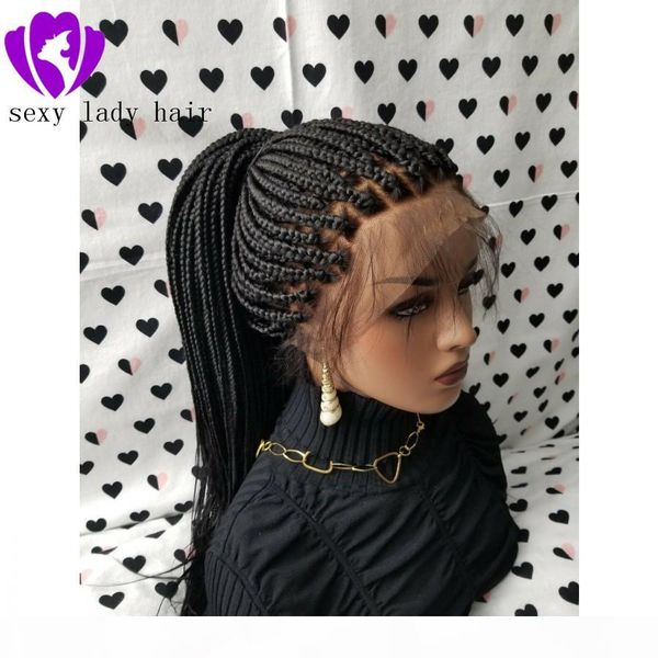 selling box braids wig with baby hair black brazilian full lace front wig heat resistant synthetic braided wig for black women
selling box braids wig with baby hair black brazilian full lace front wig heat resistant synthetic braided wig for black women