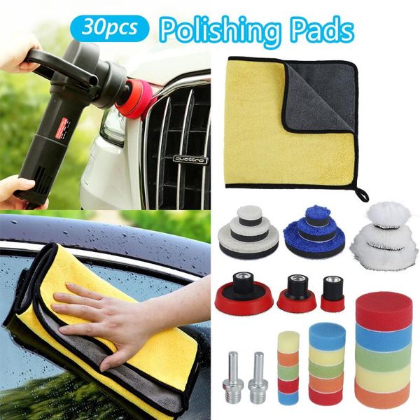 care products 1set 30pcs sponge car polisher waxing pads buffing kit for boat polish removes scratches buffer drill wheel polishing
care products 1set 30pcs sponge car polisher waxing pads buffing kit for boat polish removes scratches buffer drill wheel polishing